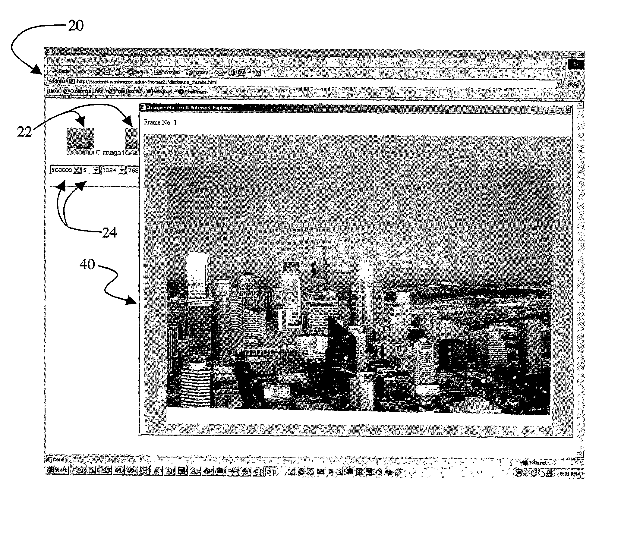 Methods and systems for scalable streaming of images with client-side control