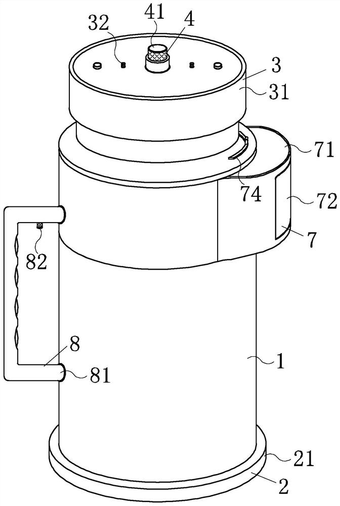 High-leg heat-preservation tea cup convenient for rapid brewing