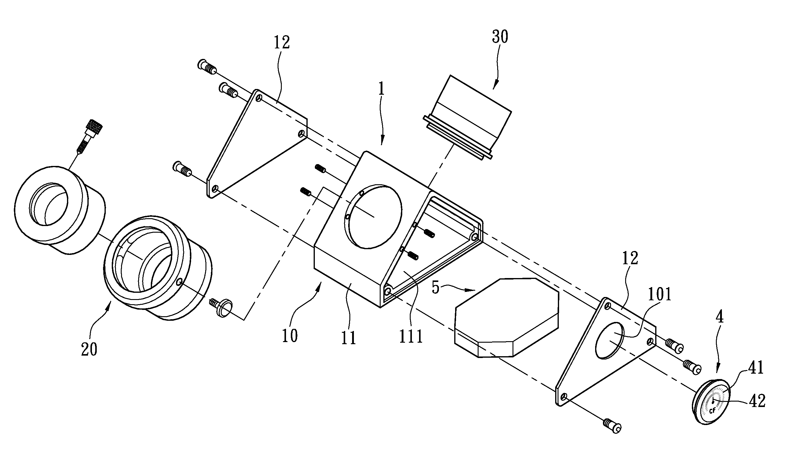 Diagonal mirror with display