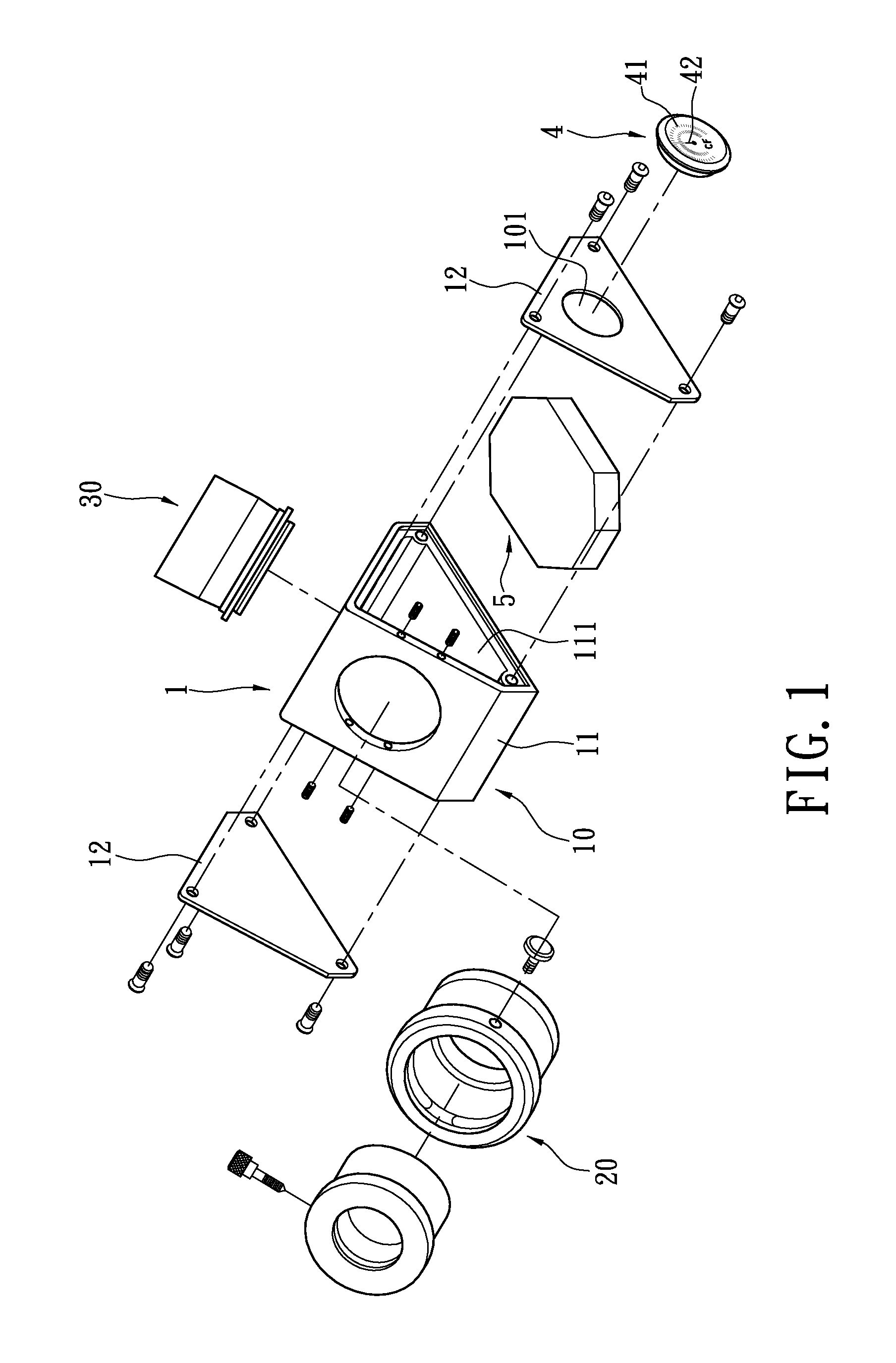 Diagonal mirror with display