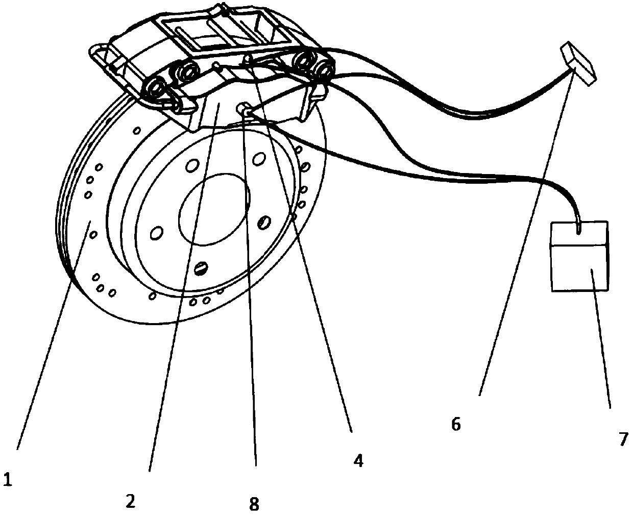 Friction block capable of intelligently detecting abrasion and real-time temperature and detection method thereof