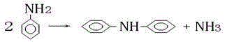 Method for improving conversion rate of aniline in synthesis of diphenylamine