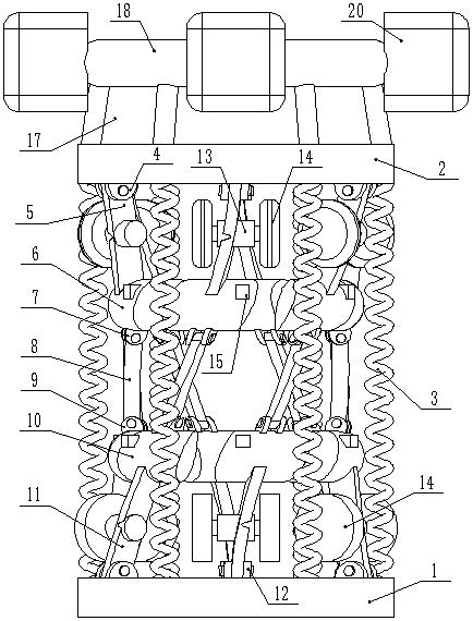 A steel pipe painting robot