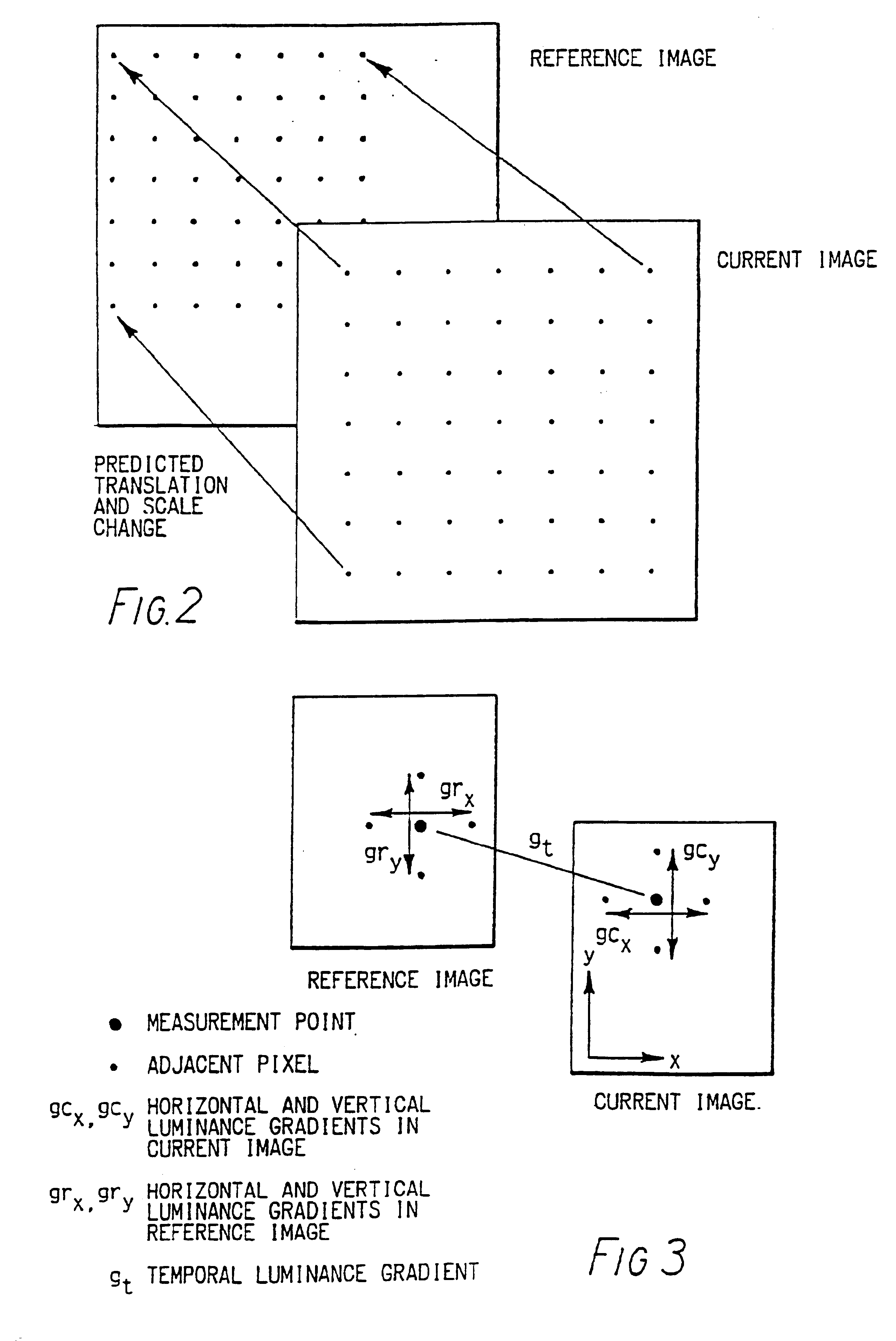 Derivation of studio camera position and motion from the camera image