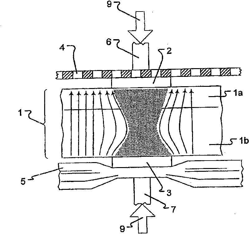 Electrolytic cell with enlarged active membrane surface