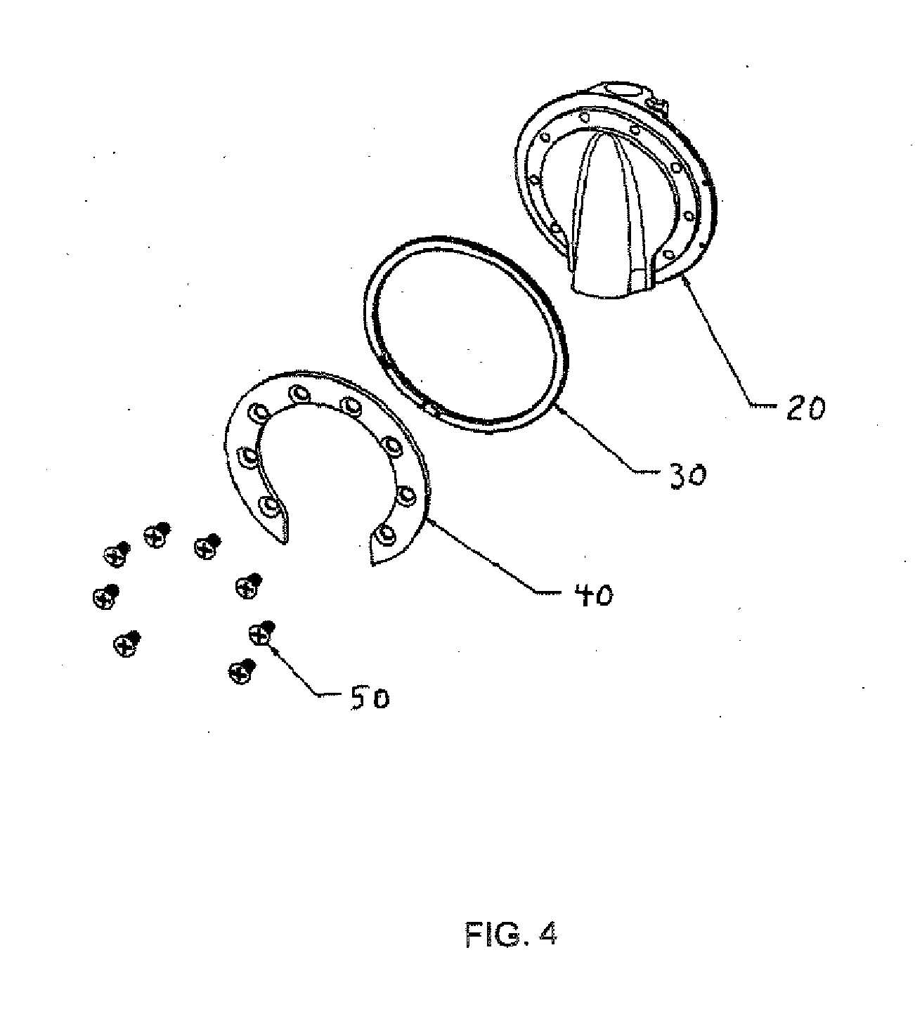 Low friction butterfly ring