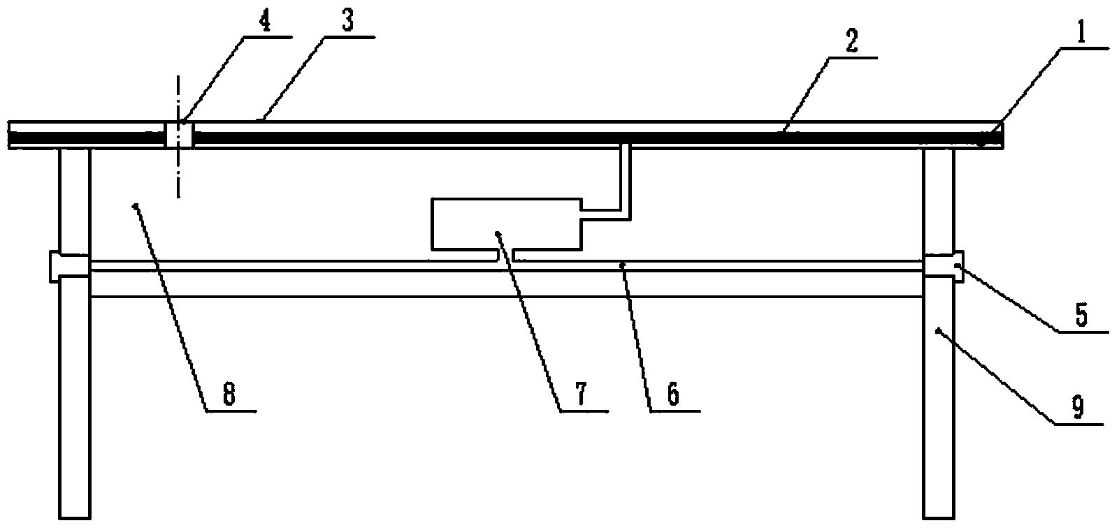 Wireless power supply system based on office table top nonradiative resonant coupling