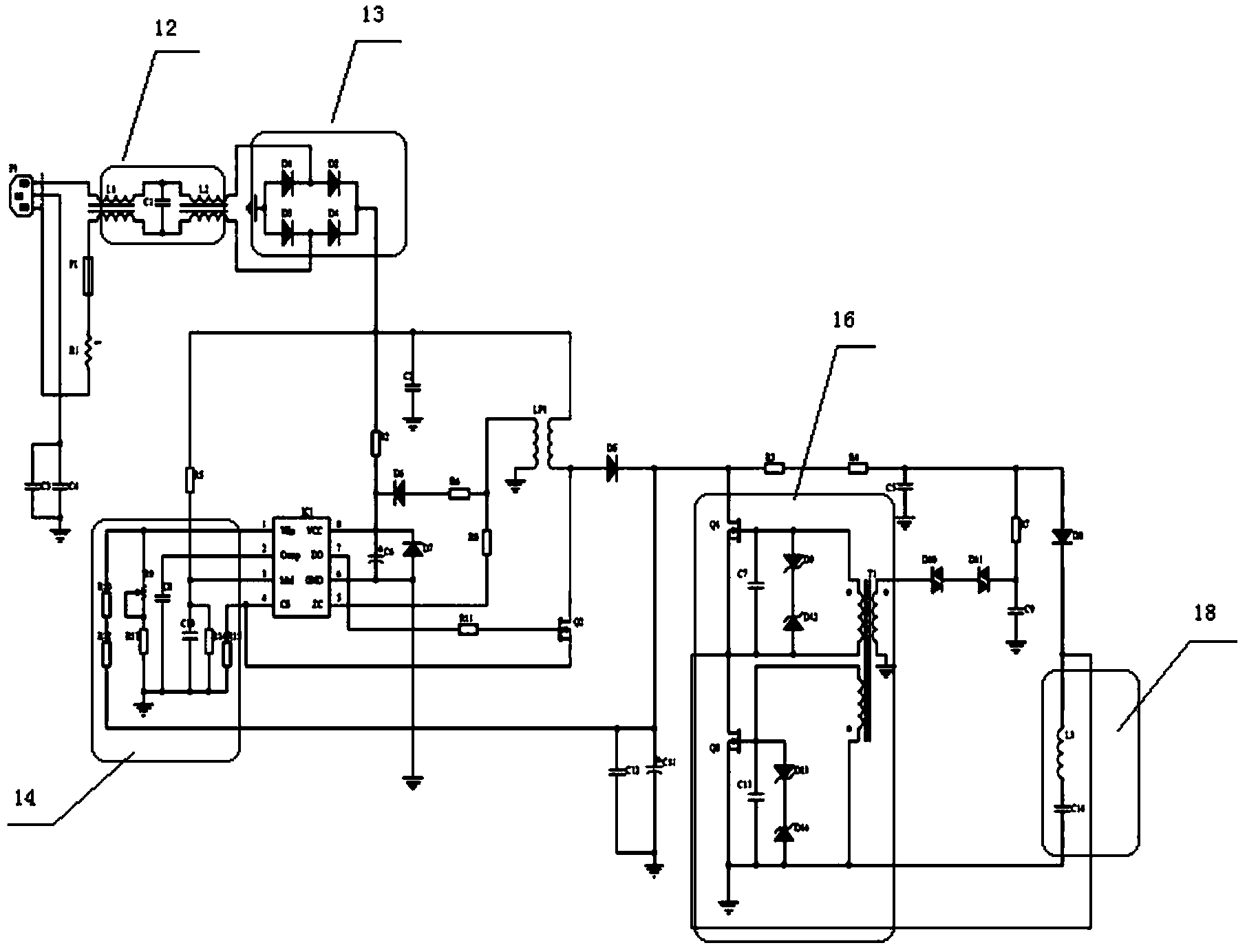 Wireless power supply system based on office table top nonradiative resonant coupling