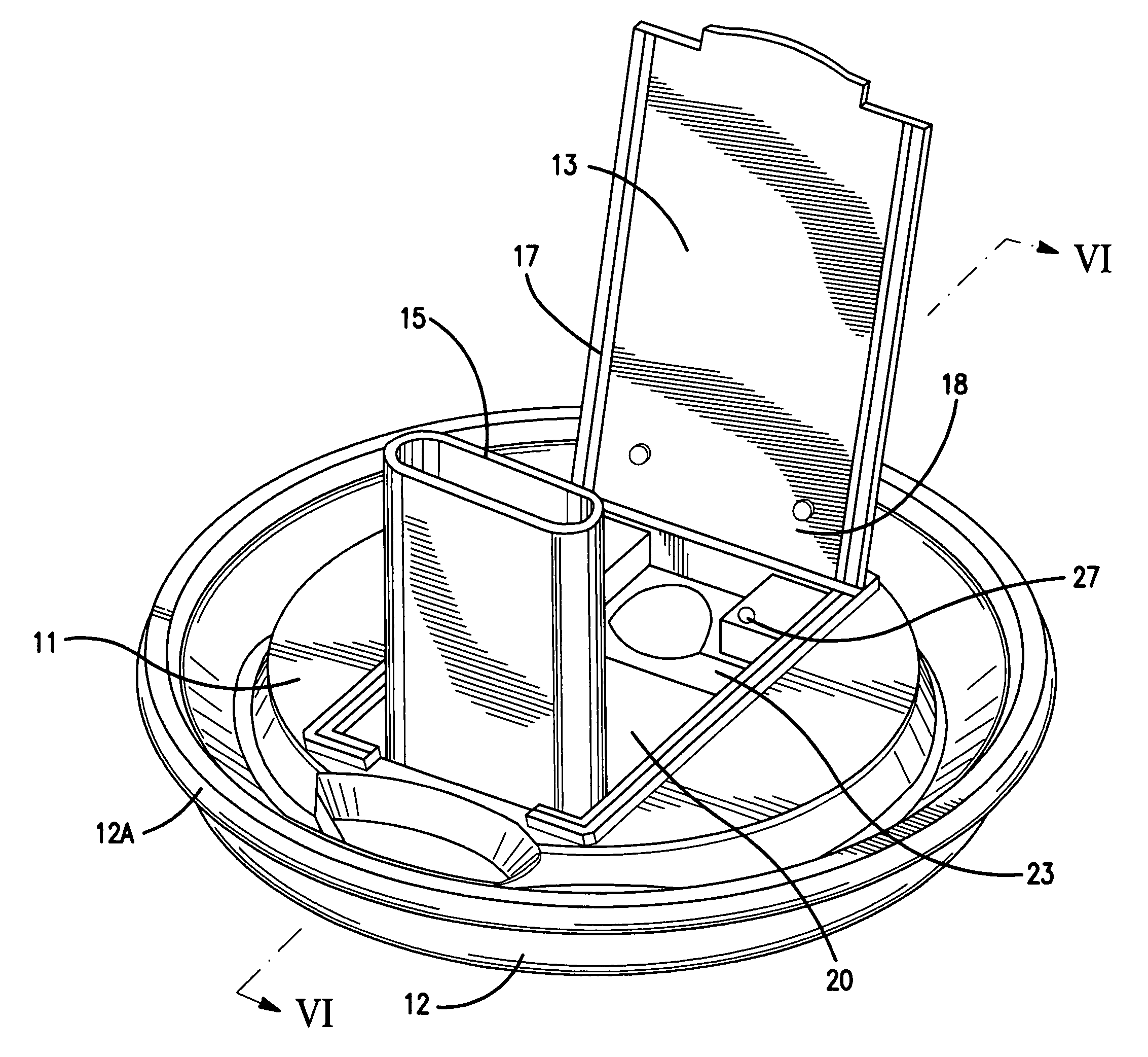 Beverage can lid with articulated neck