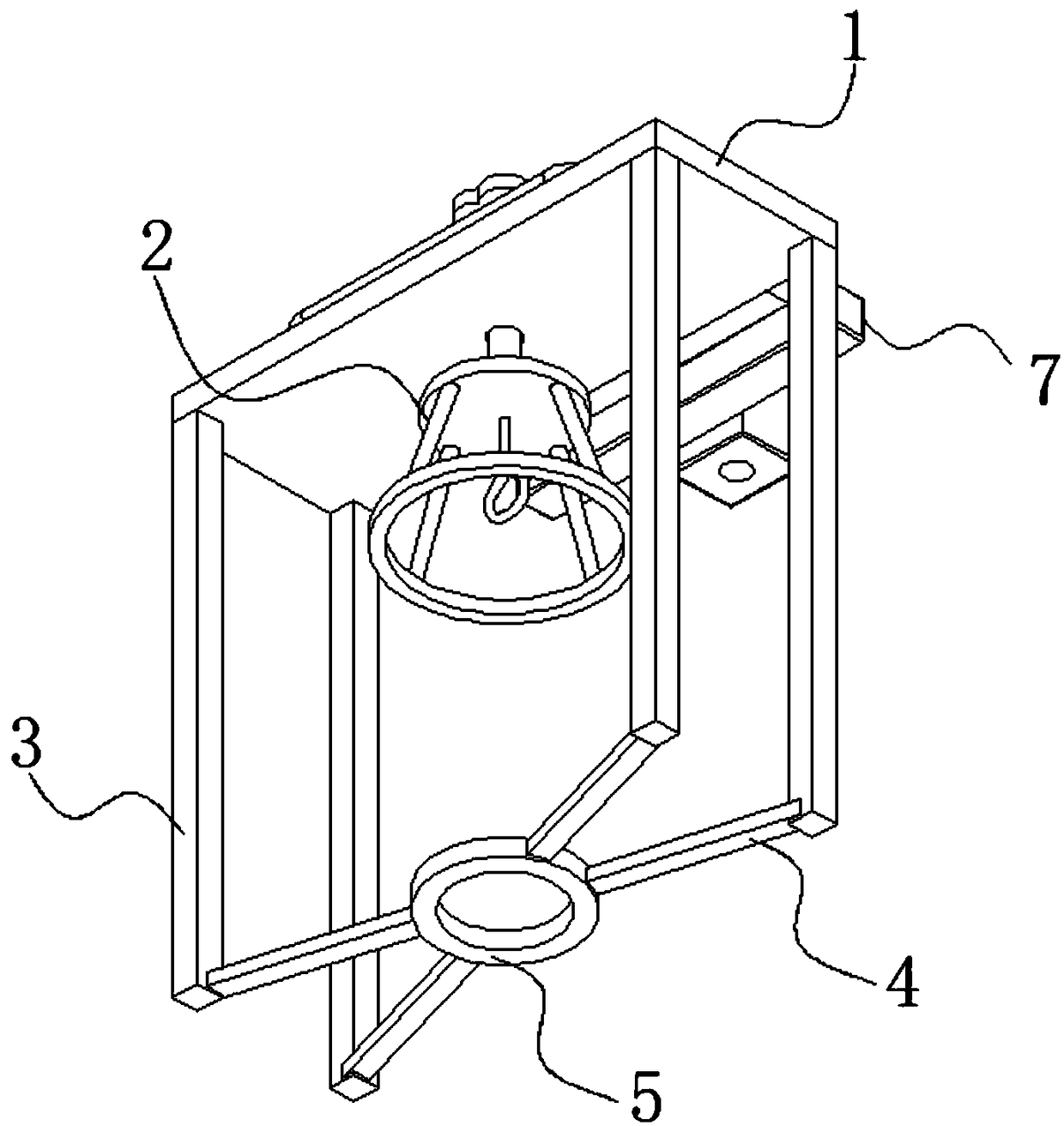 Medical fixing structure for infusion