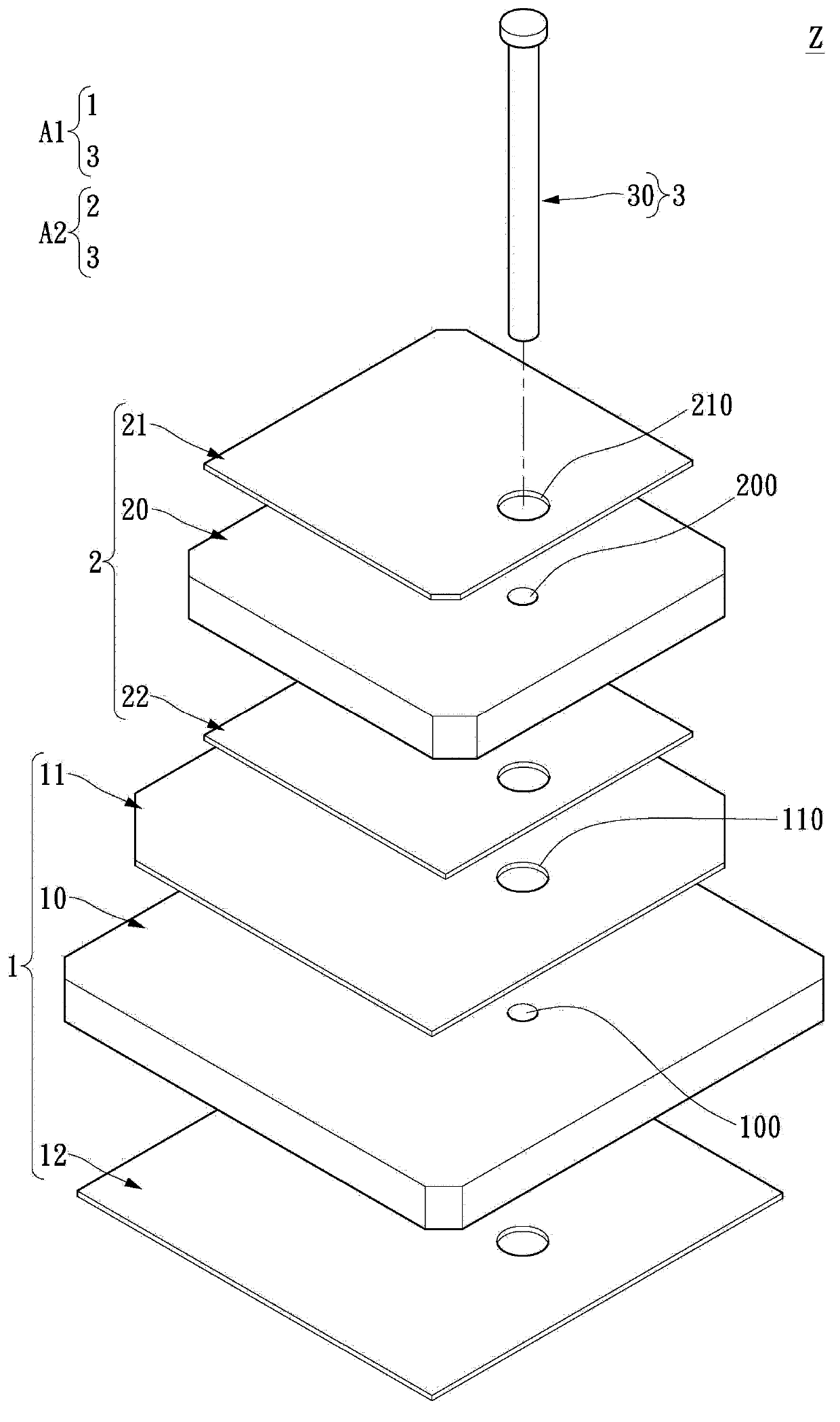 Dual-frequency band antenna structure and manufacturing method thereof