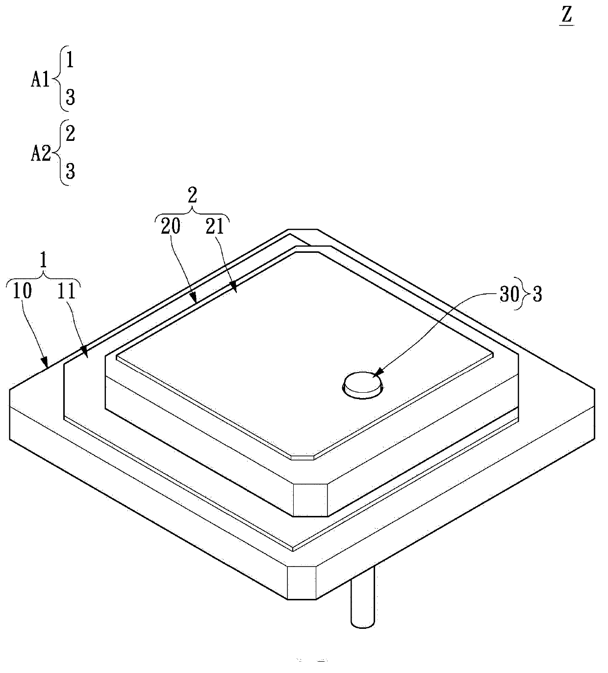 Dual-frequency band antenna structure and manufacturing method thereof