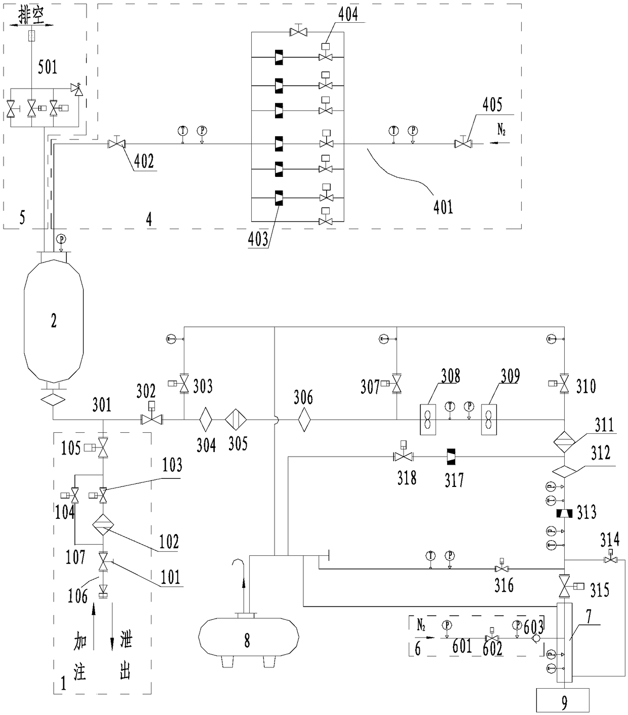 A long-distance liquid oxygen supply system and its precooling method