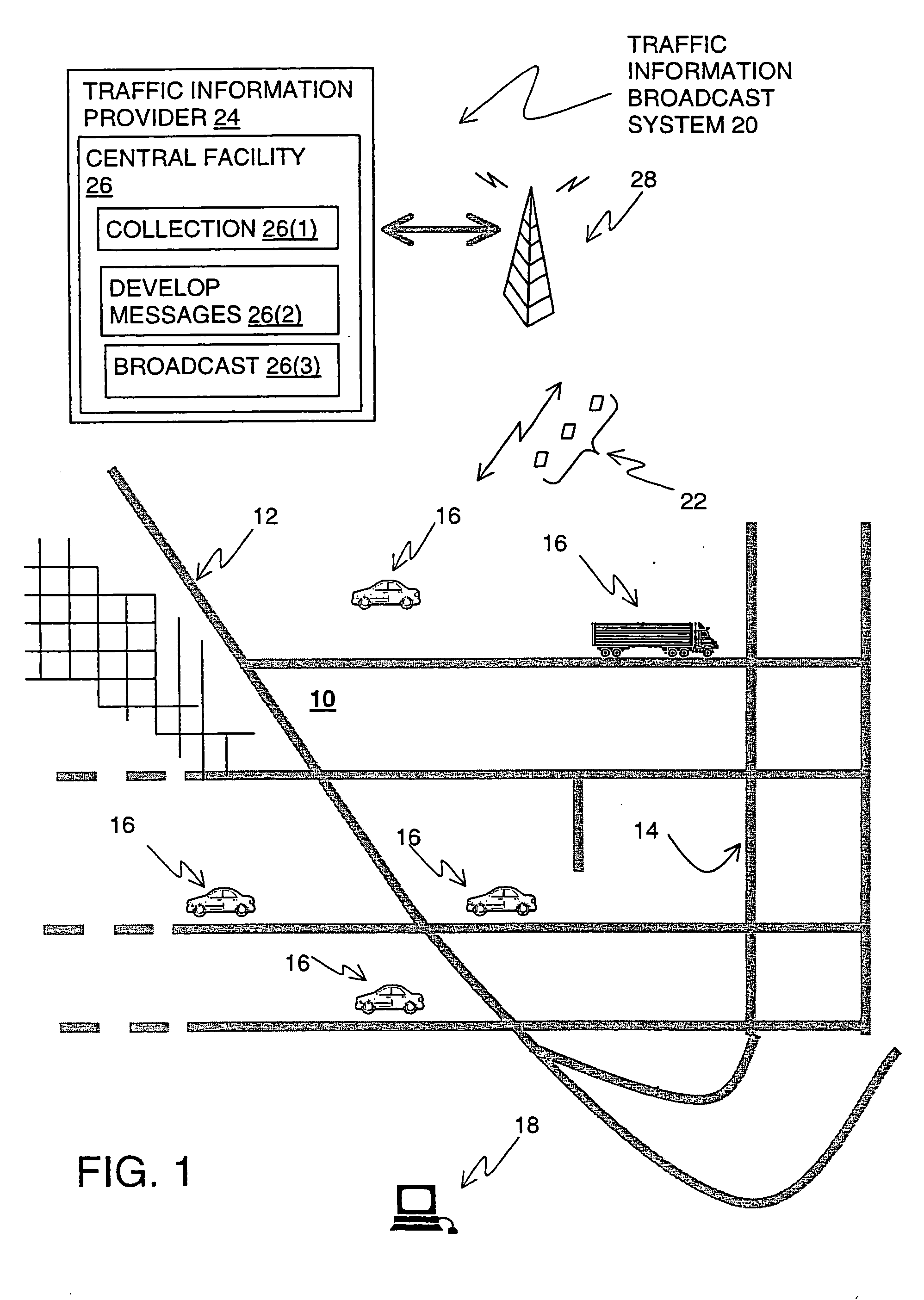 Method and system for developing traffic messages