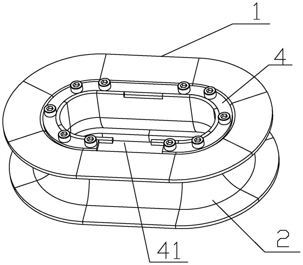 Chain ring curing tool and method for connecting chain rings into chain rigging