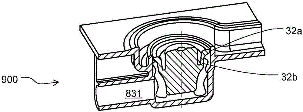 Functional medical device with a valve seat for a remanent non-return valve