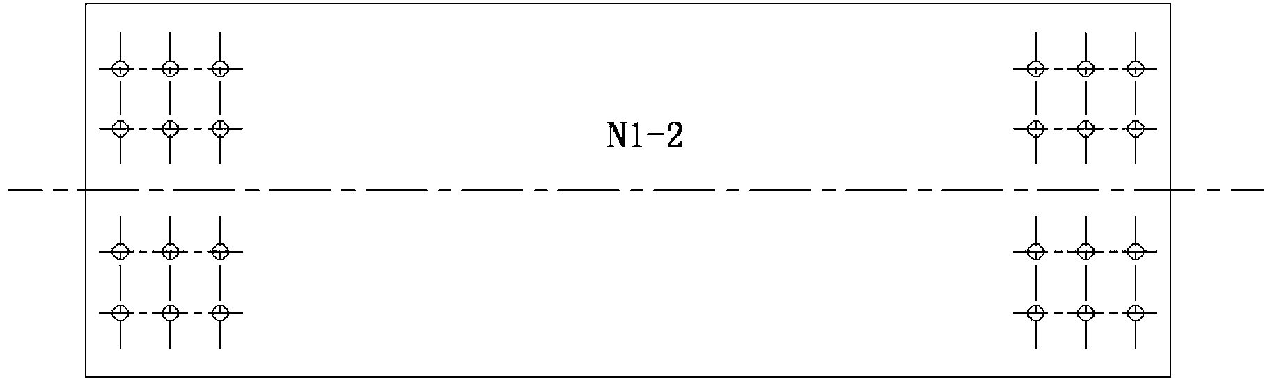 Machining method for perforated U-shaped rib