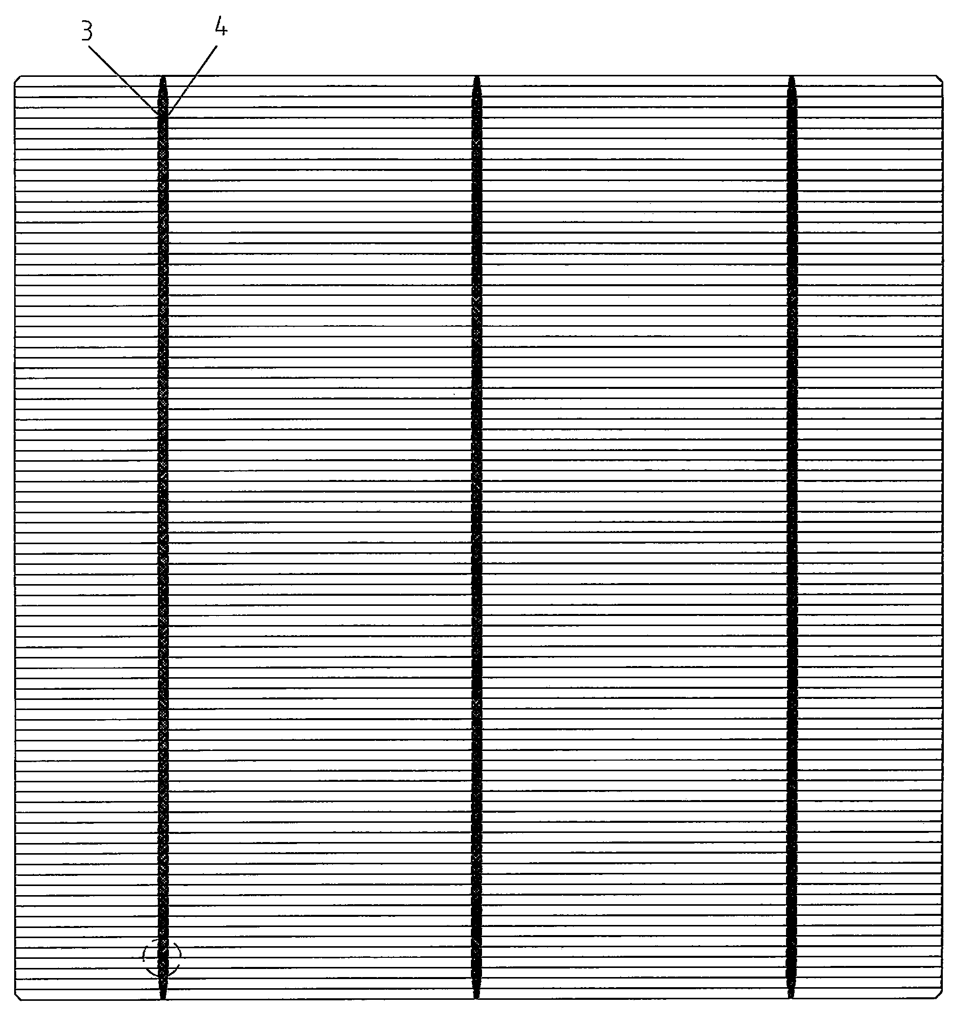 Secondary printing alignment method of silicon solar cell