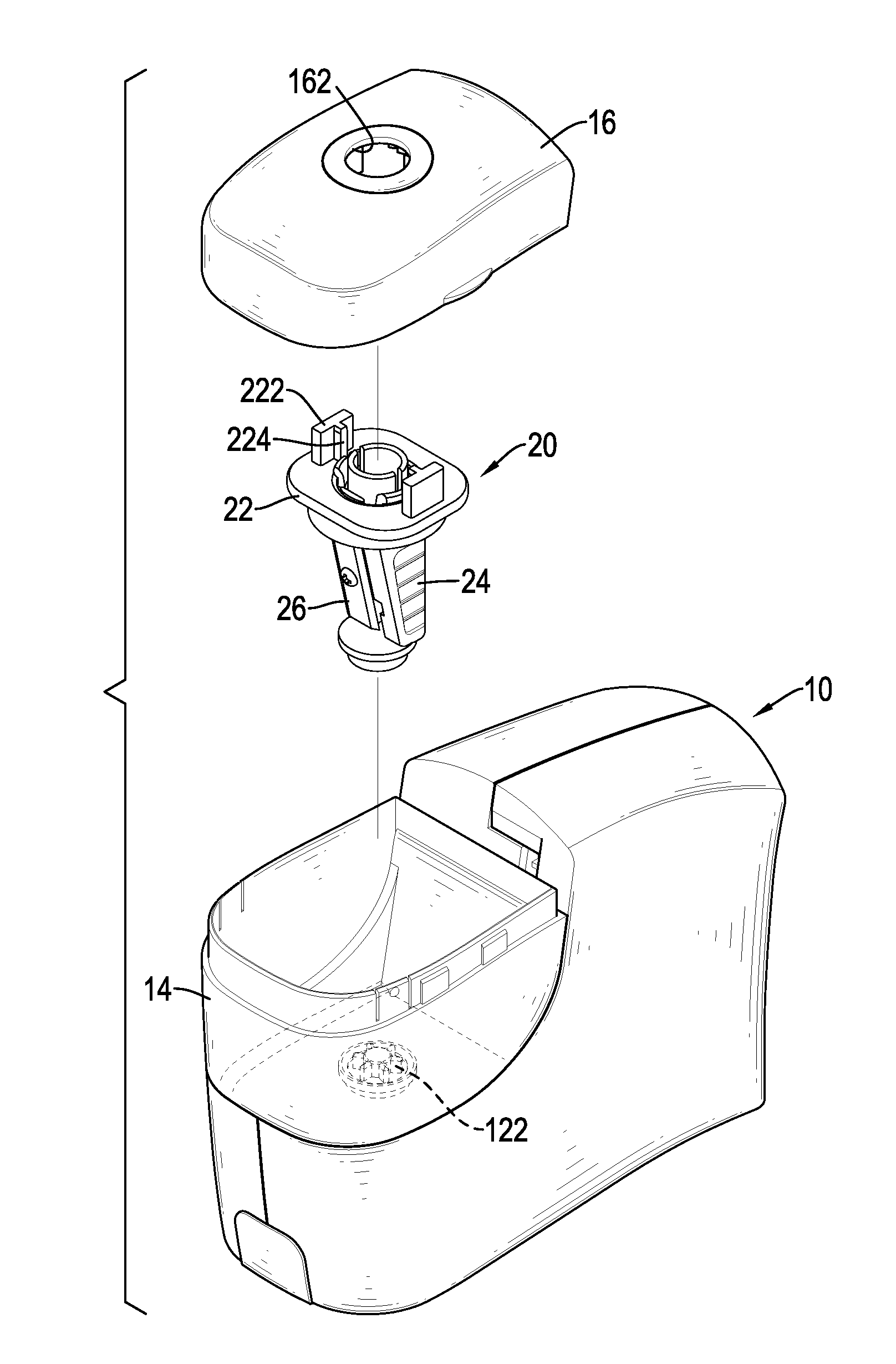 Electric pencil sharpener with a replaceable cutter assembly