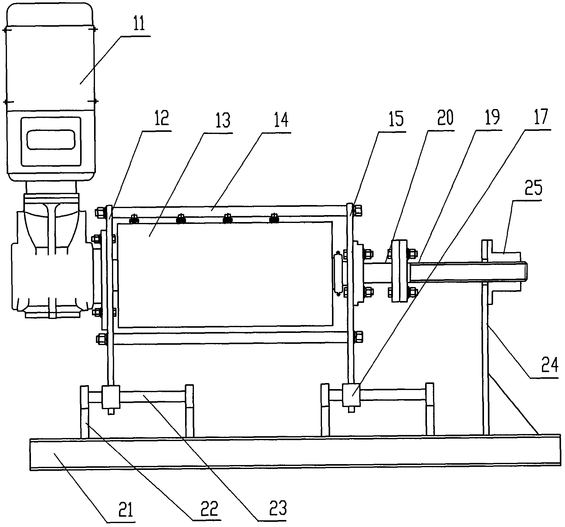 A boom machine that drives the translation of the reel