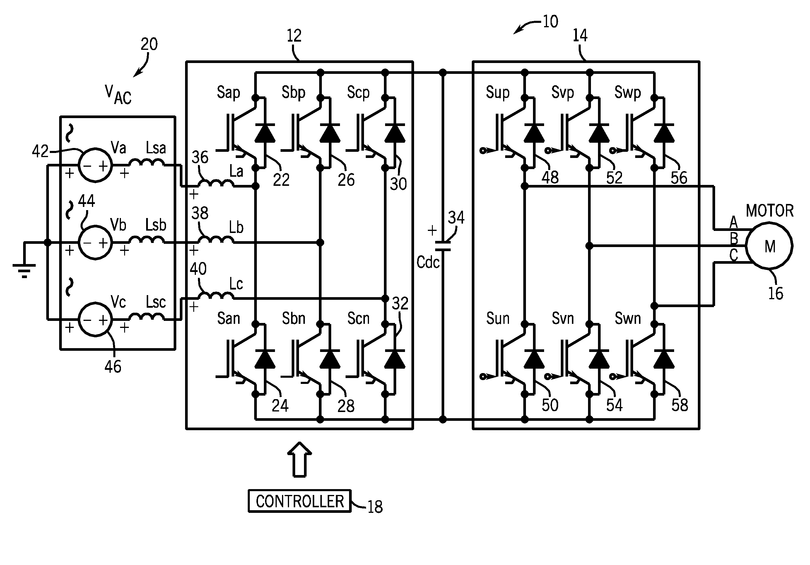 DC bus boost method and system for regenerative brake