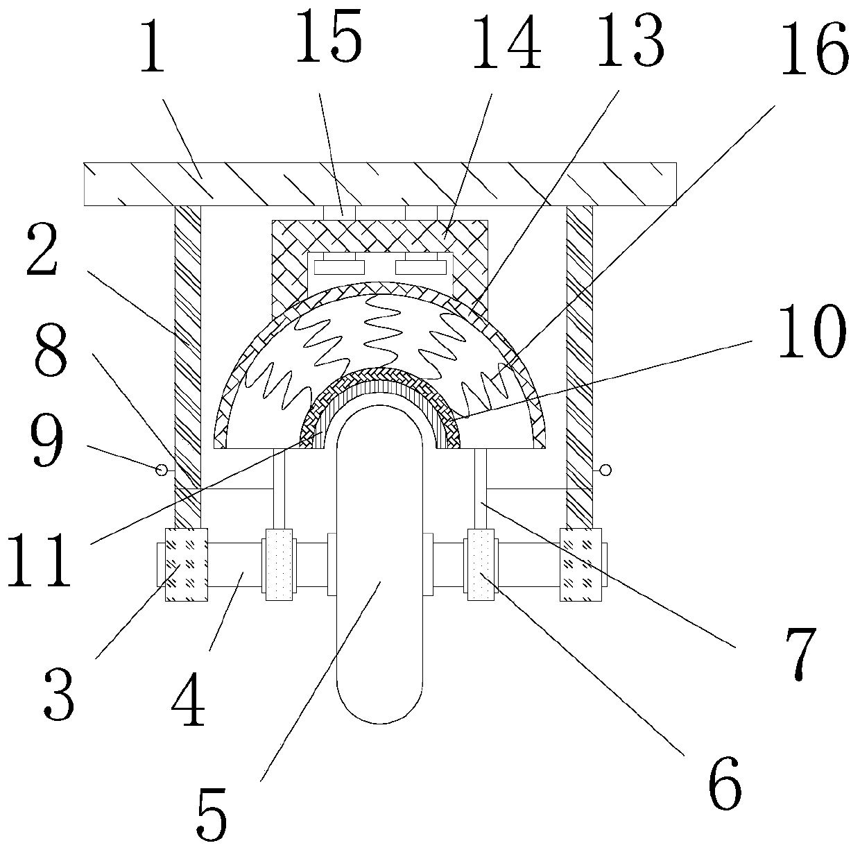 Mud blocking device arranged at back wheel of electric bicycle