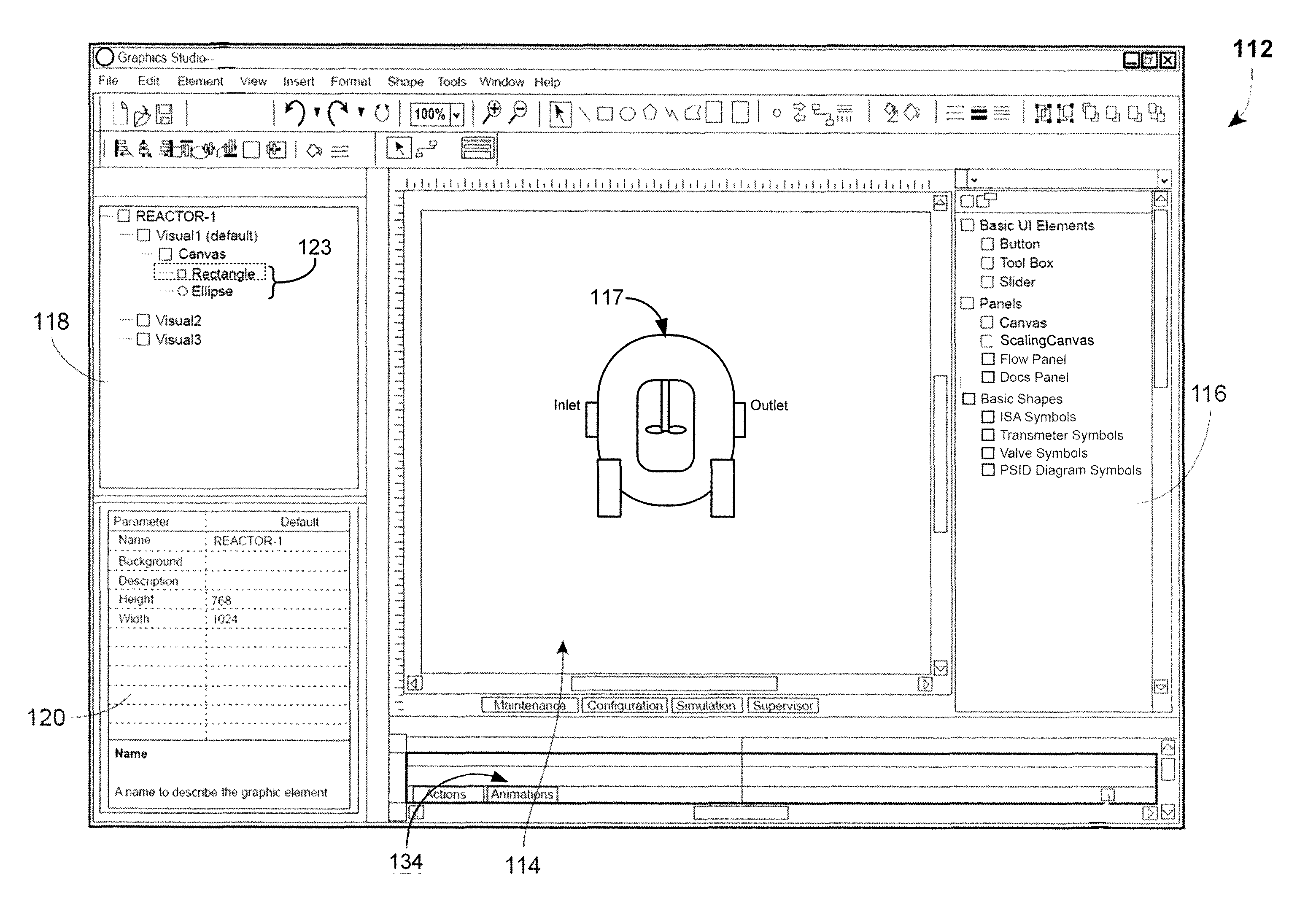 Configuring animations and events for operator interface displays in a process control system