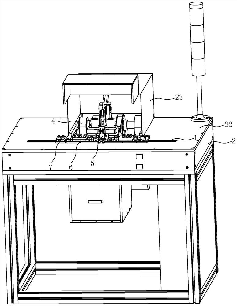 Multi-core-group capacitor strip trimming machine and working method thereof