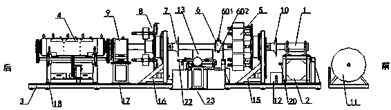 Glass fiber pipe production device