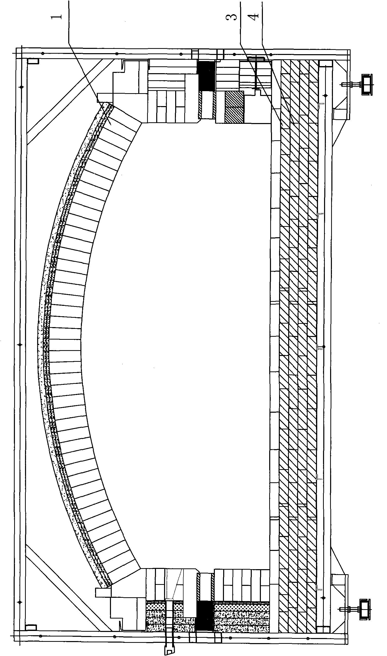 Energy-saving roller kiln for polished tiles