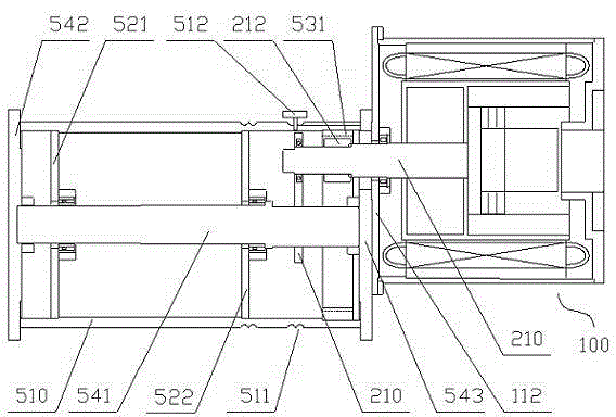 Permanent magnet synchronous direct-drive lifting machine with gear