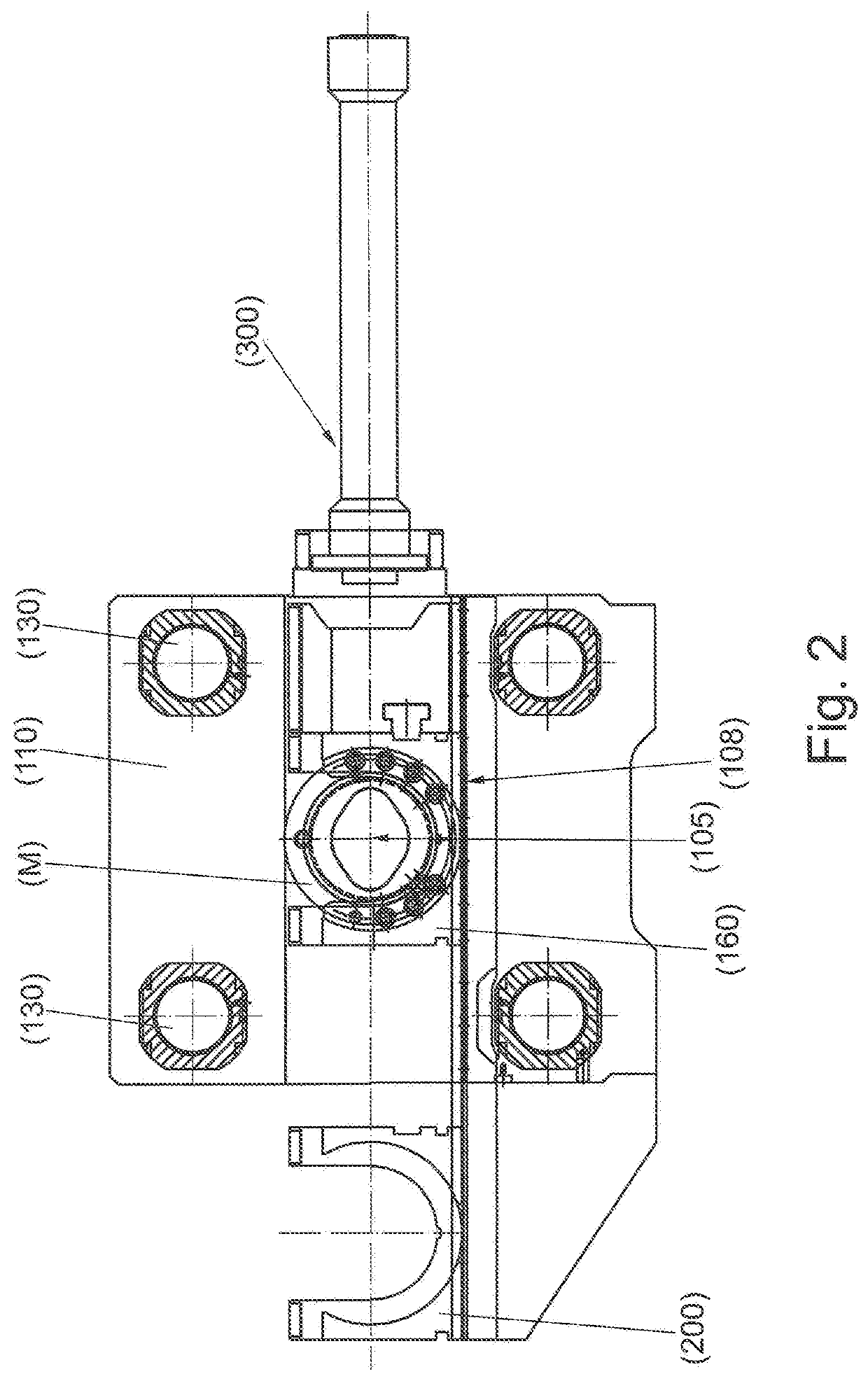 Press for the direct extrusion of metallic material