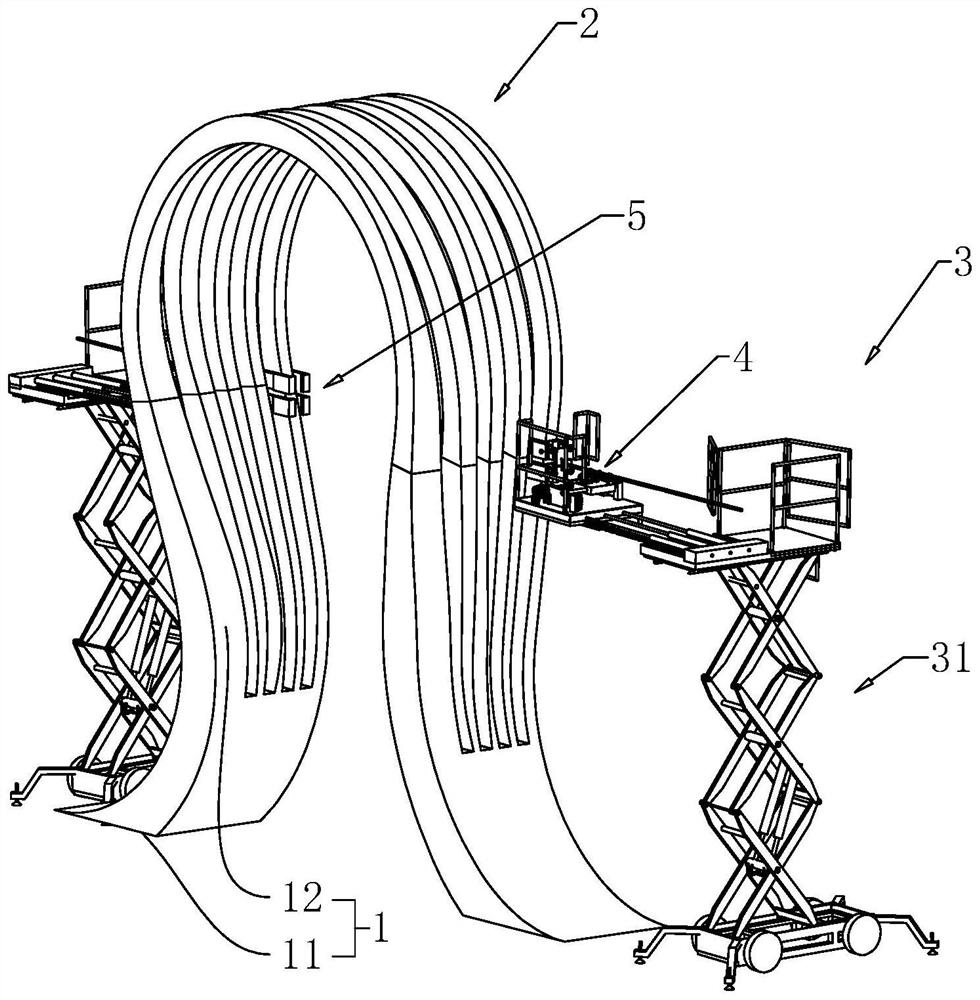 Special-shaped ribbon and installation method thereof