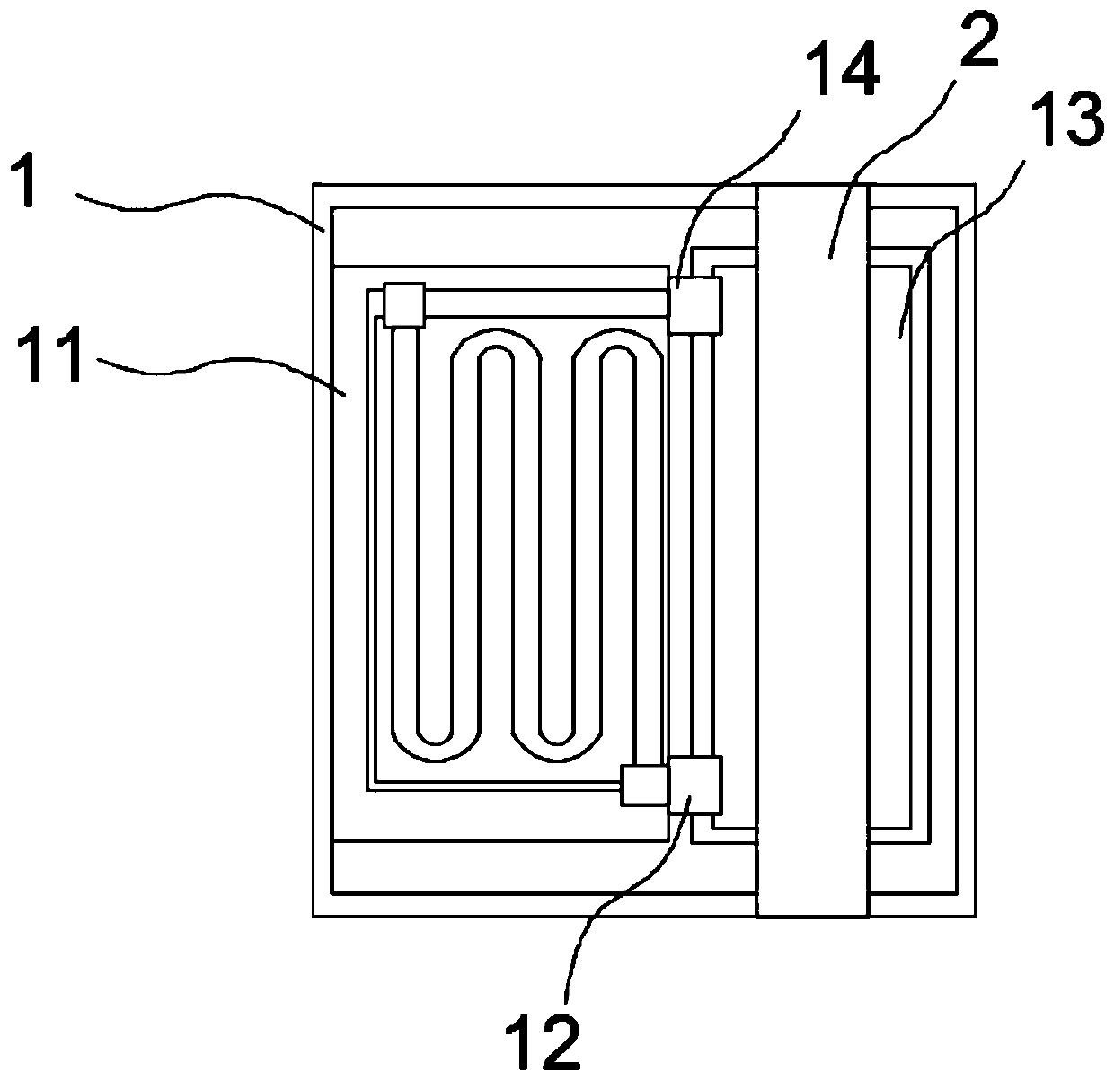 Fixing equipment with blood care temperature control for hemodialysis