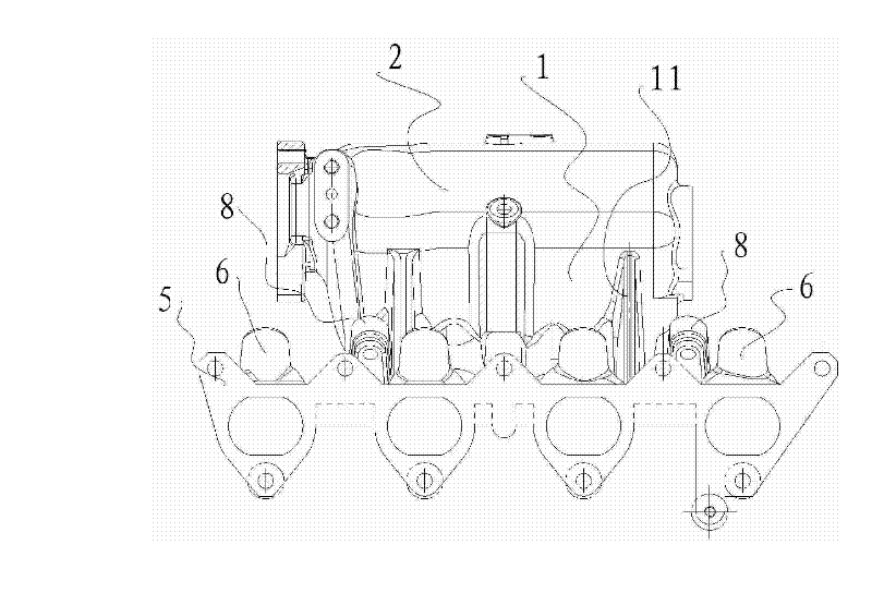 Double-fuel inlet manifold