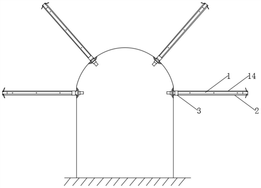 A deep roadway prestressed full anchor support construction equipment and construction method