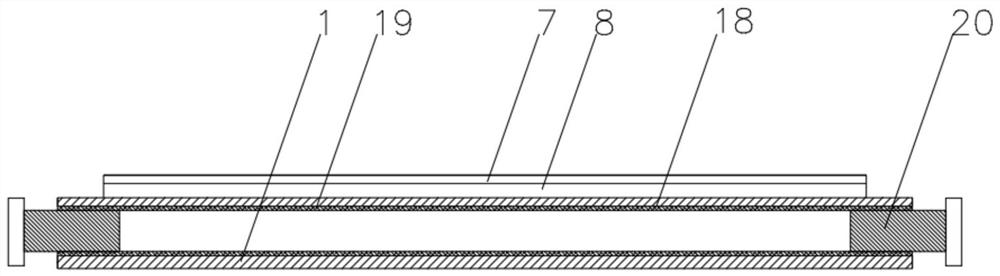 A multi-functional green belt guardrail that can quickly trim overhanging branches and leaves