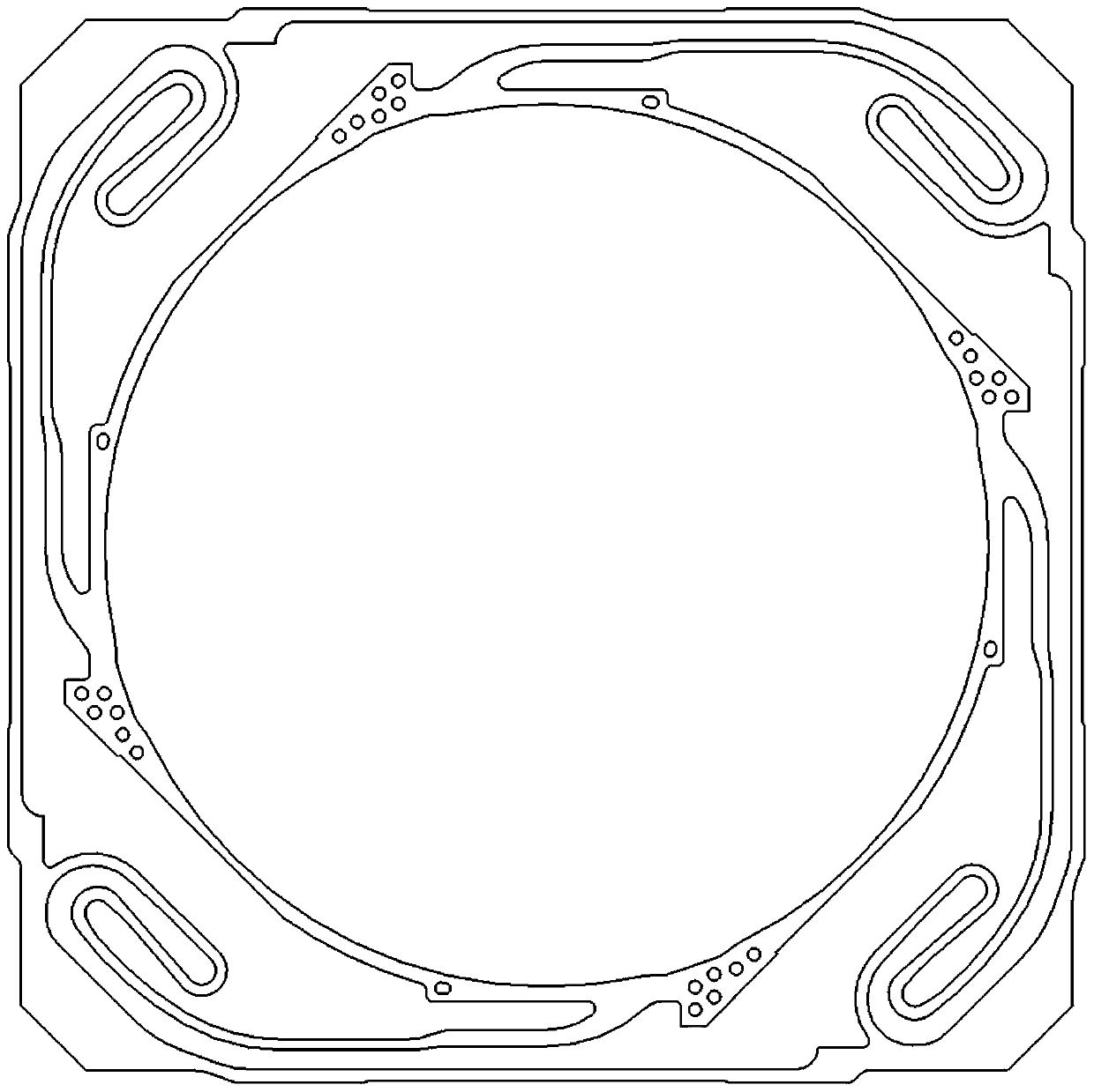 Split type upper elastic sheet structure, driving device and electronic equipment