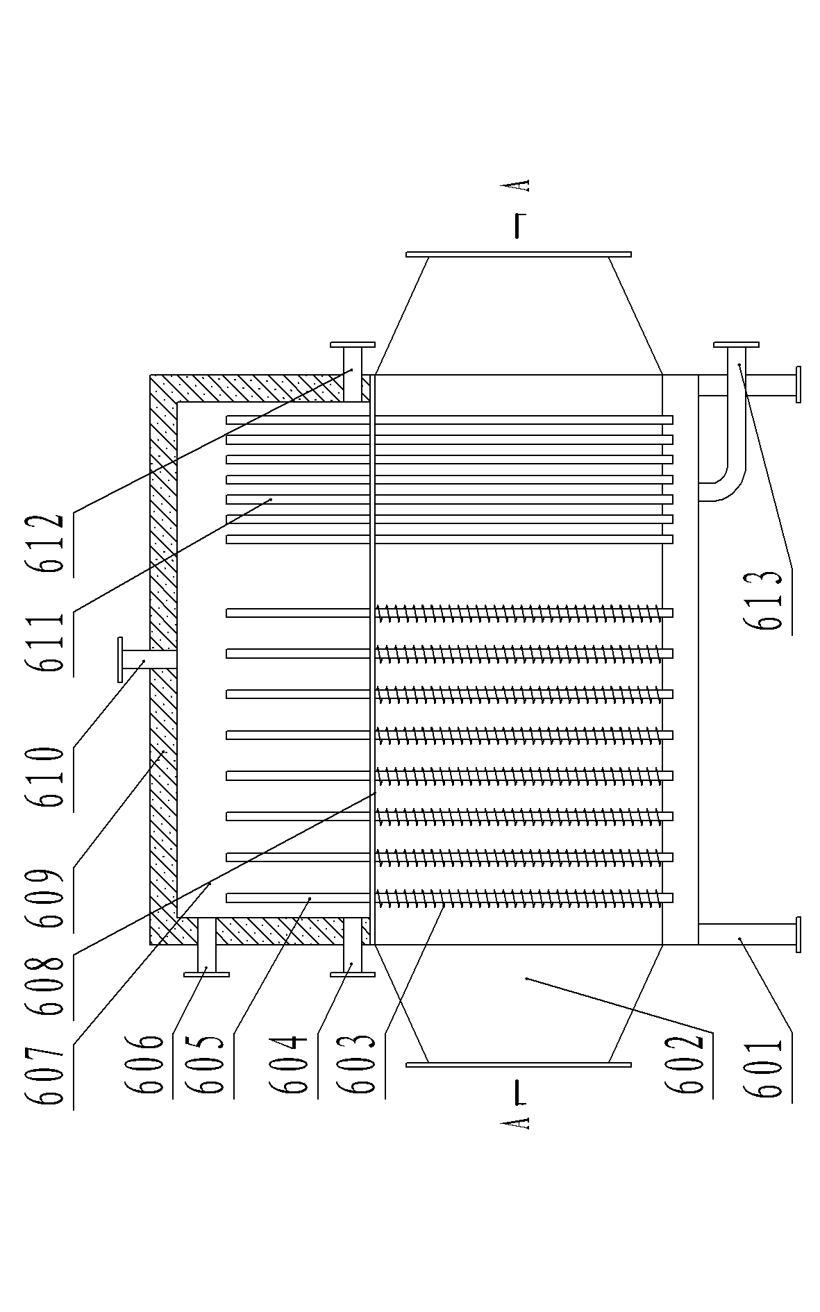 Waste heat recovering system of boiler