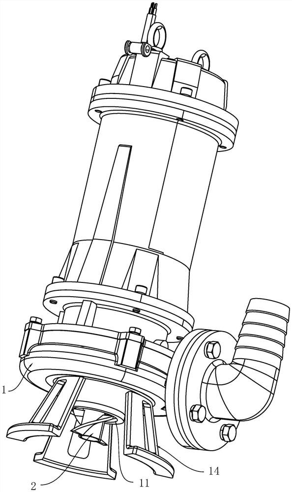 Automatic stirring non-clogging sludge pump