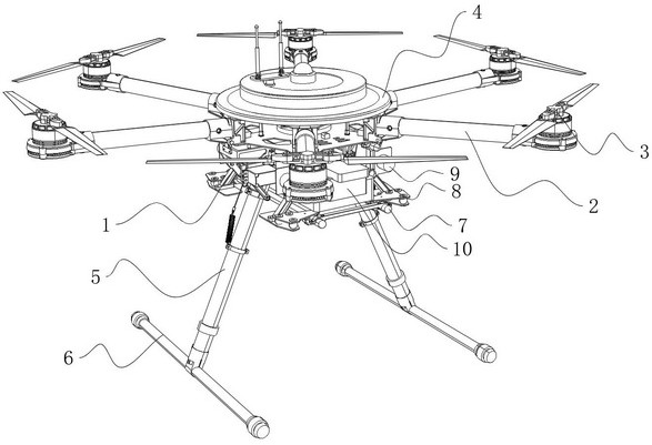 Electric power stringing unmanned aerial vehicle