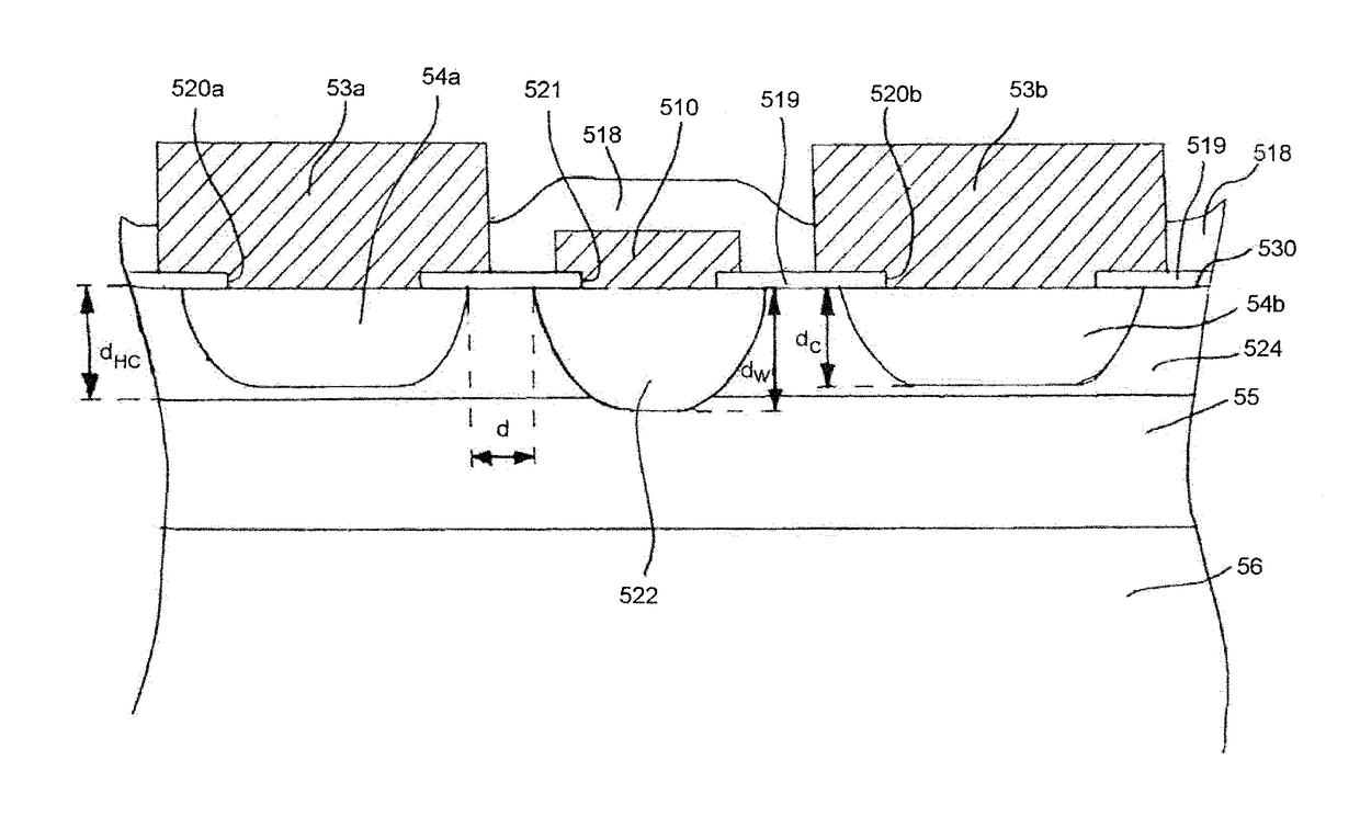 Flat gate commutated thyristor