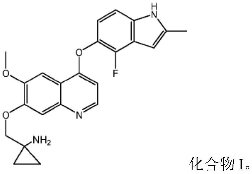 Quinoline compound for combined treatment of chondrosarcoma