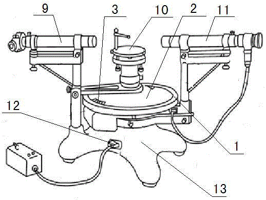 Spectrometer reading correction reminding device