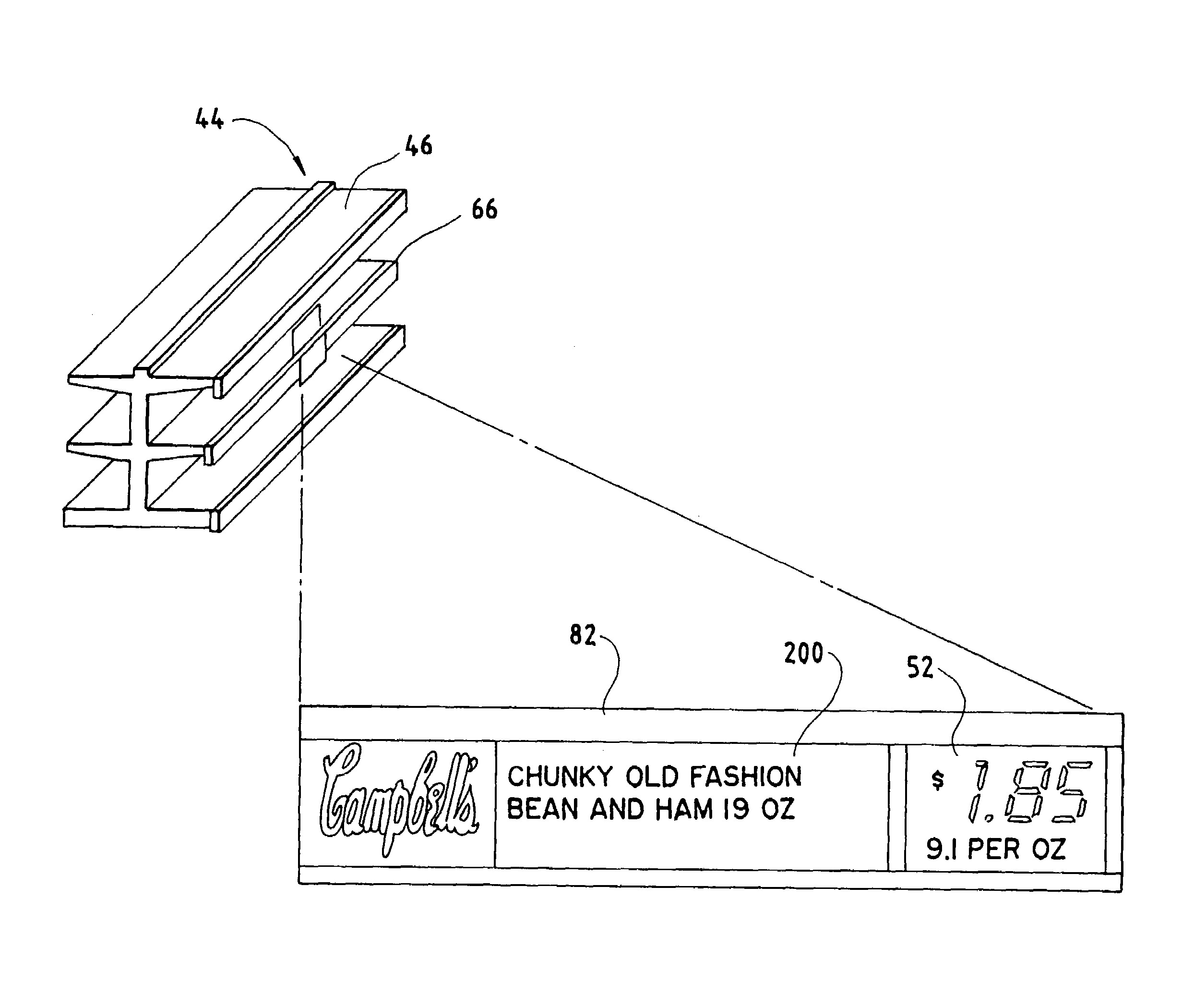 Electronic product information display system