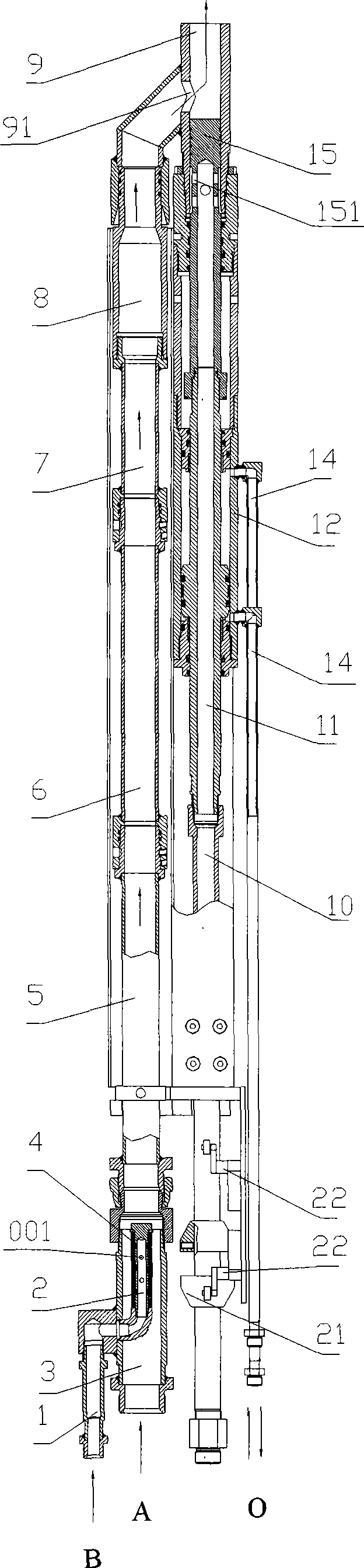 Dual-fluid synchronous slip casting and cleaning switching mechanism