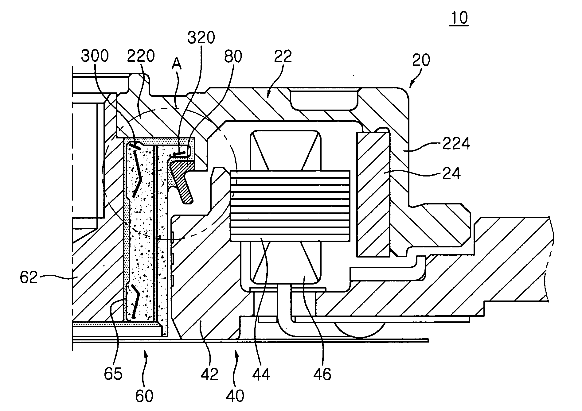 Hydrodynamic bearing assembly and motor having the same