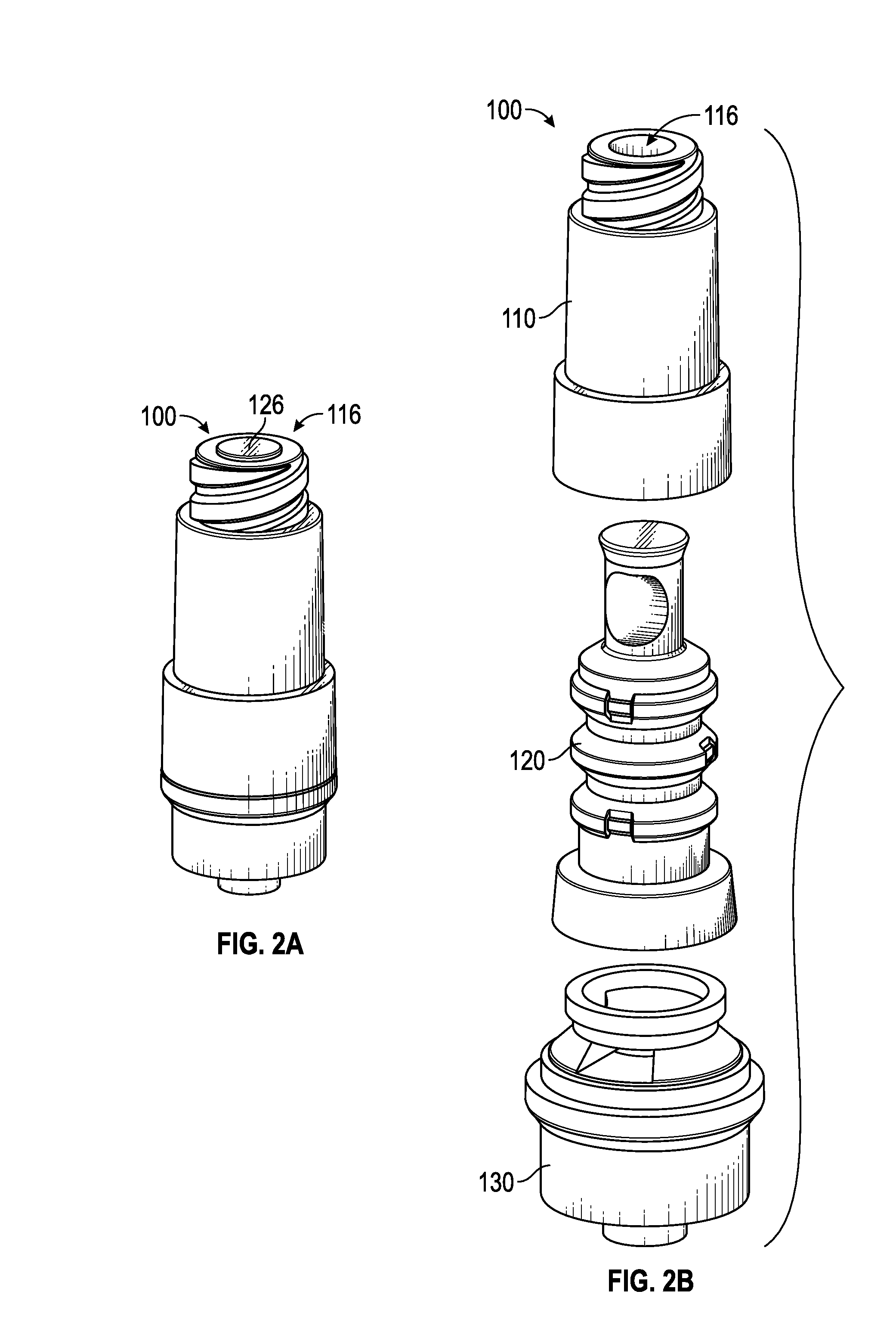 Needleless connector with a tortuous fluid flow path