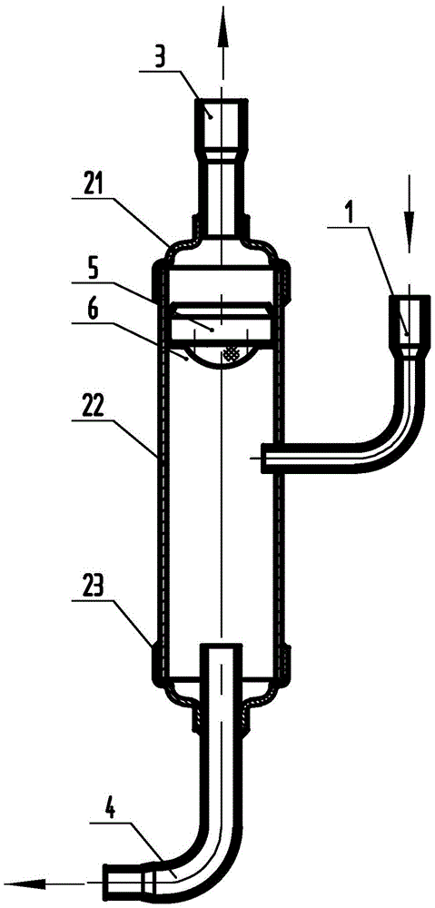 An oil separator and a compressor and a refrigeration system using the oil separator