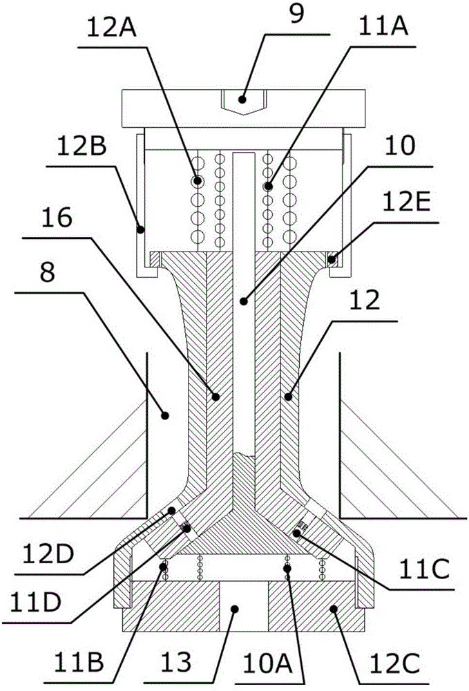 A press liquid filling device with self-adaptive multi-stage pressure relief control